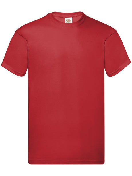 T-SHIRT ORIGINAL T - FRUIT OF THE LOOMRosso