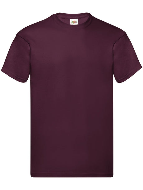 T-SHIRT ORIGINAL T - FRUIT OF THE LOOMBordeaux