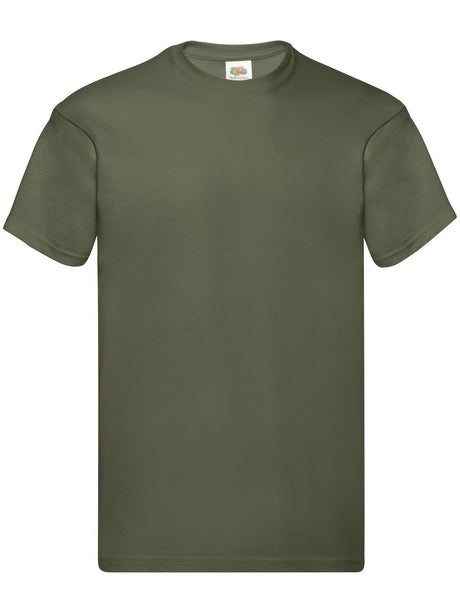 T-SHIRT ORIGINAL T - FRUIT OF THE LOOMVerde Oliva