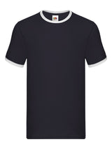 T-SHIRT VALUEWEIGHT RINGER T - FRUIT OF THE LOOMBlu-Bianco