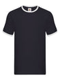 T-SHIRT VALUEWEIGHT RINGER T - FRUIT OF THE LOOMBlu-Bianco