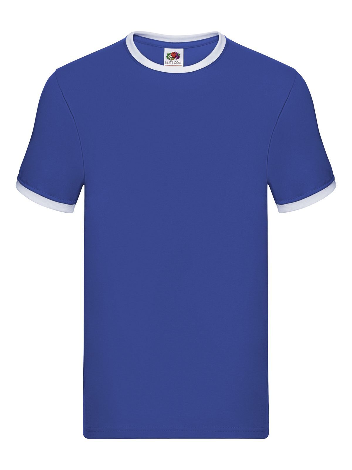 T-SHIRT VALUEWEIGHT RINGER T - FRUIT OF THE LOOMRoyal Blu Bianco