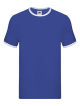 T-SHIRT VALUEWEIGHT RINGER T - FRUIT OF THE LOOMRoyal Blu Bianco