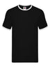 T-SHIRT VALUEWEIGHT RINGER T - FRUIT OF THE LOOMNero-Bianco