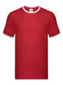 T-SHIRT VALUEWEIGHT RINGER T - FRUIT OF THE LOOMRosso -Bianco