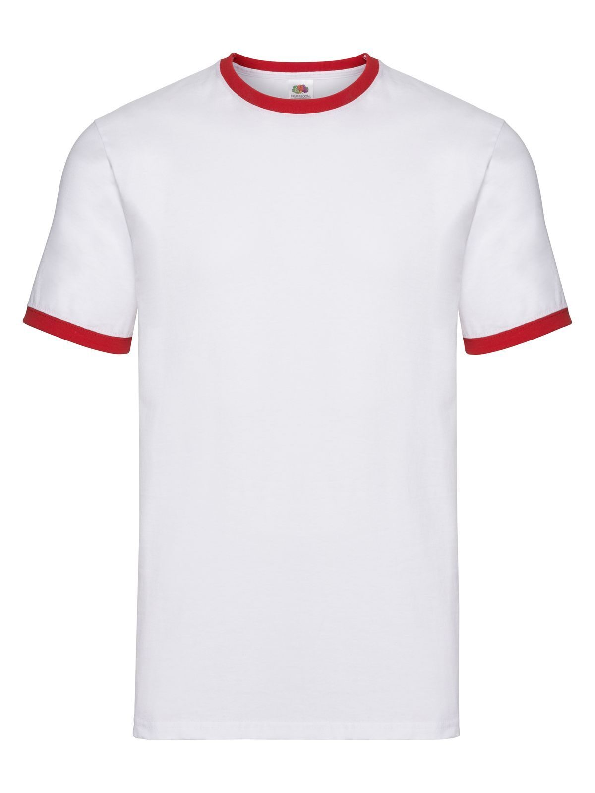 T-SHIRT VALUEWEIGHT RINGER T - FRUIT OF THE LOOMBianco-Rosso