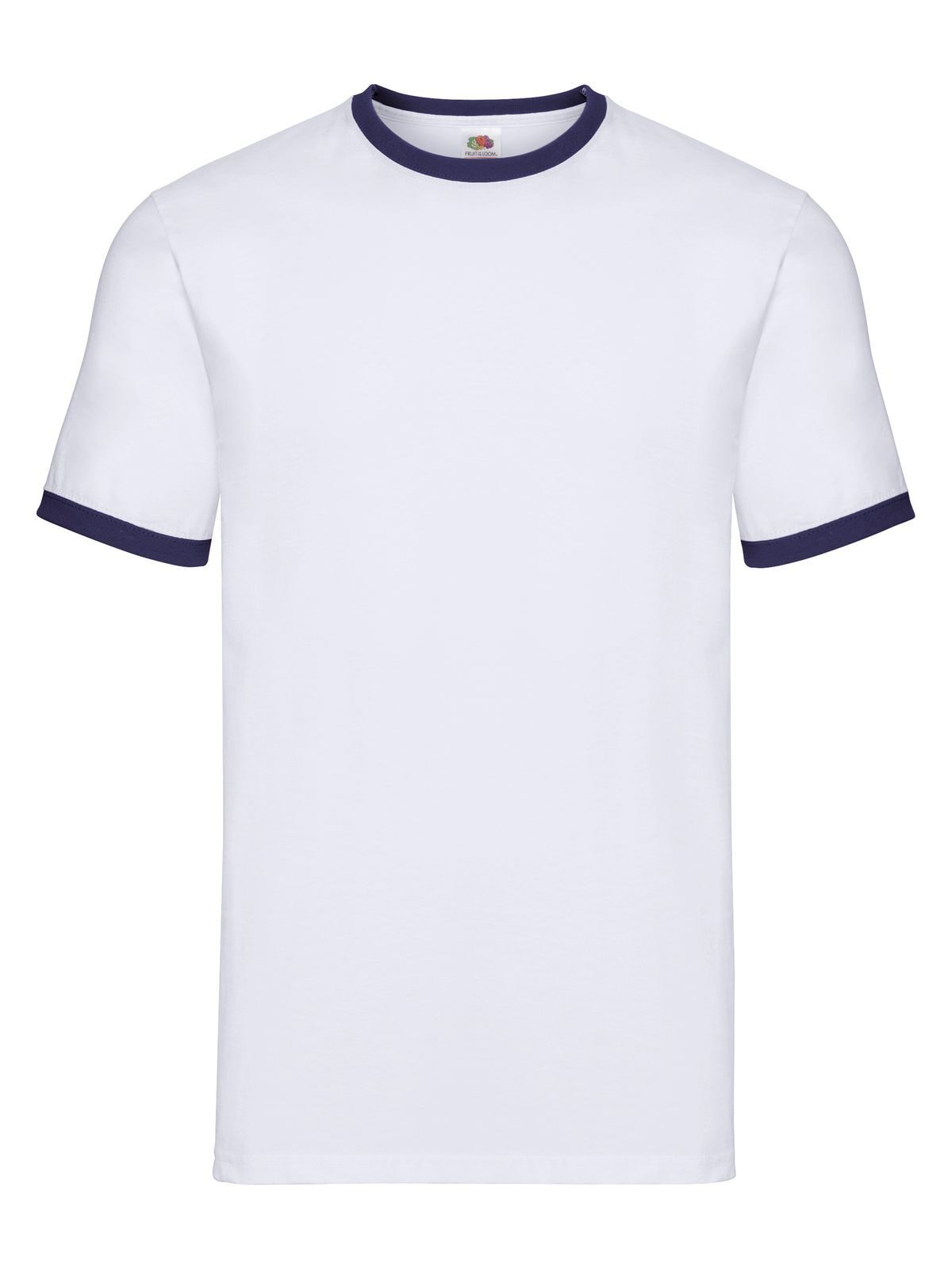 T-SHIRT VALUEWEIGHT RINGER T - FRUIT OF THE LOOMBianco-Blu