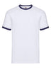 T-SHIRT VALUEWEIGHT RINGER T - FRUIT OF THE LOOMBianco-Blu