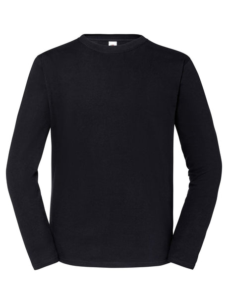 T-SHIRT ICONIC 195 LONG SLEEVE T - FRUIT OF THE LOOMNero