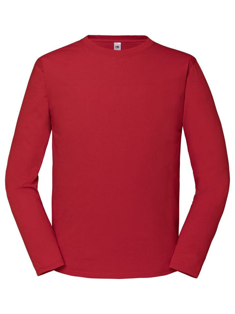 T-SHIRT ICONIC 195 LONG SLEEVE T - FRUIT OF THE LOOMRosso