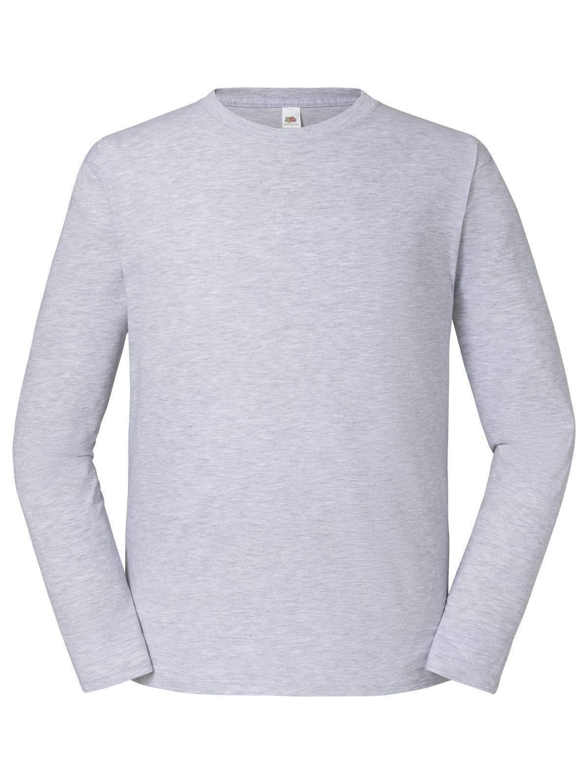 T-SHIRT ICONIC 195 LONG SLEEVE T - FRUIT OF THE LOOMGrigio Melange