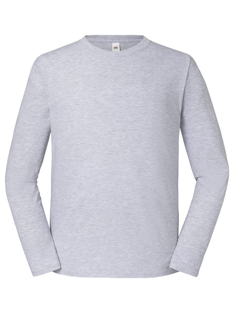 T-SHIRT ICONIC 195 LONG SLEEVE T - FRUIT OF THE LOOMGrigio Melange