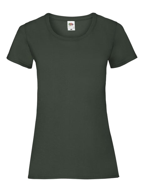 T-SHIRT LADIES VALUEWEIGHT T - FRUIT OF THE LOOMVerde Bottiglia