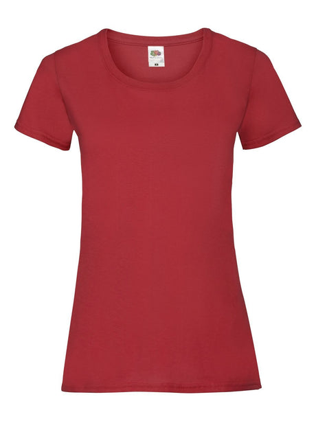 T-SHIRT LADIES VALUEWEIGHT T - FRUIT OF THE LOOMRosso