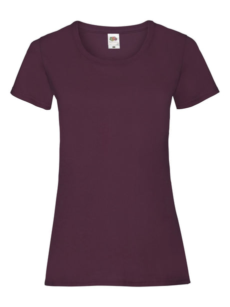 T-SHIRT LADIES VALUEWEIGHT T - FRUIT OF THE LOOMBordeaux