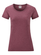 T-SHIRT LADIES VALUEWEIGHT T - FRUIT OF THE LOOMBordeaux Vintage