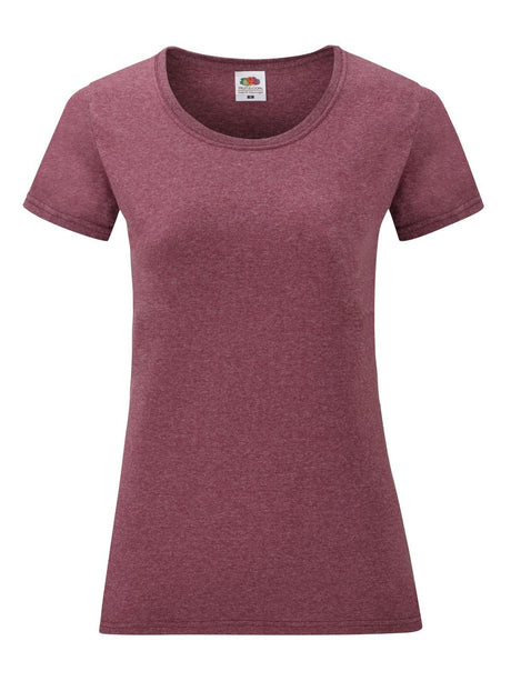 T-SHIRT LADIES VALUEWEIGHT T - FRUIT OF THE LOOMBordeaux Vintage