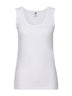 CANOTTA LADIES VALUEWEIGHT ATHLETIC VEST - FRUIT OF THE LOOMBianco