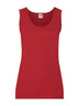 CANOTTA LADIES VALUEWEIGHT ATHLETIC VEST - FRUIT OF THE LOOMRosso