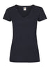 T-SHIRT LADIES VALUEWEIGHT V-NECK T - FRUIT OF THE LOOMBlu Scuro
