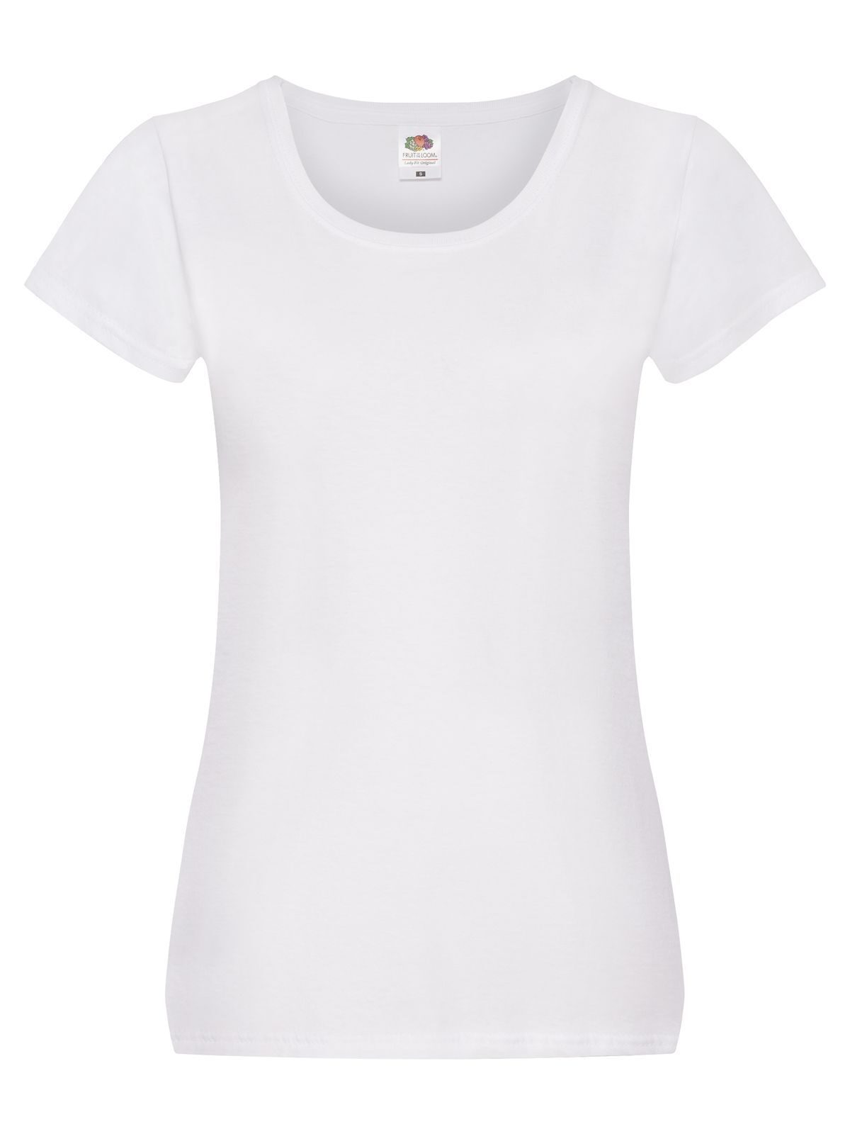 T-SHIRT LADIES ORIGINAL T - FRUIT OF THE LOOMBianco