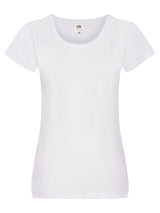 T-SHIRT LADIES ORIGINAL T - FRUIT OF THE LOOMBianco
