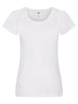 T-SHIRT LADIES ORIGINAL T - FRUIT OF THE LOOMBianco