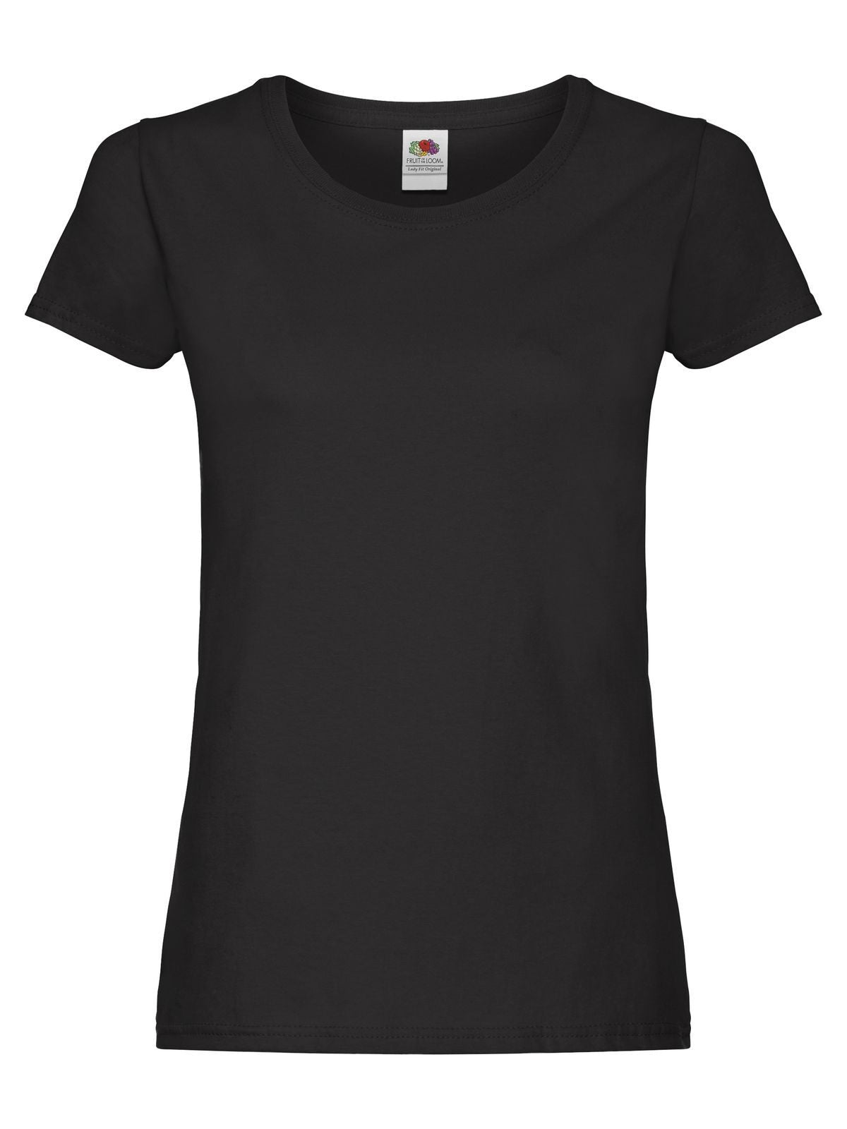 T-SHIRT LADIES ORIGINAL T - FRUIT OF THE LOOMNero
