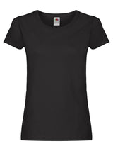 T-SHIRT LADIES ORIGINAL T - FRUIT OF THE LOOMNero