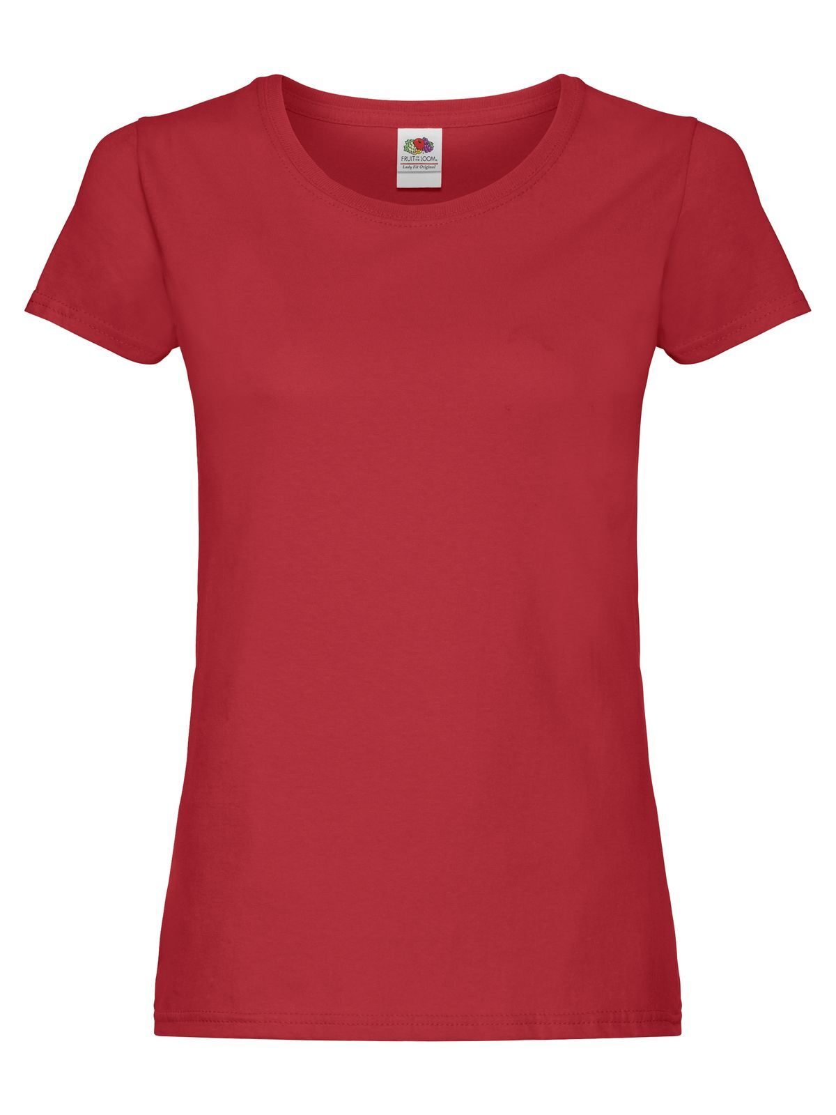 T-SHIRT LADIES ORIGINAL T - FRUIT OF THE LOOMRosso