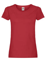 T-SHIRT LADIES ORIGINAL T - FRUIT OF THE LOOMRosso