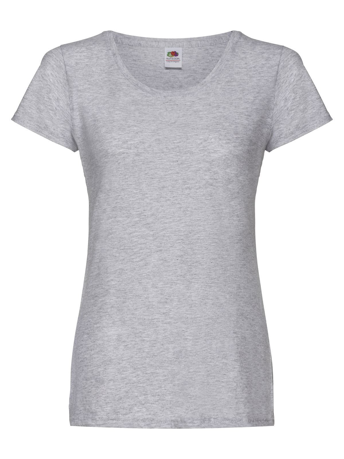 T-SHIRT LADIES ORIGINAL T - FRUIT OF THE LOOMGrigio Melange