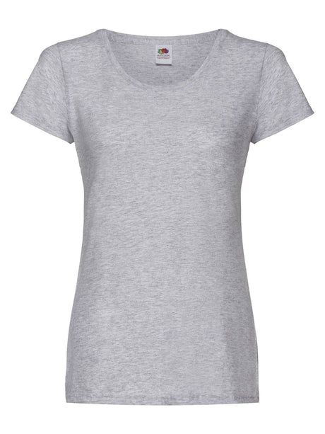 T-SHIRT LADIES ORIGINAL T - FRUIT OF THE LOOMGrigio Melange
