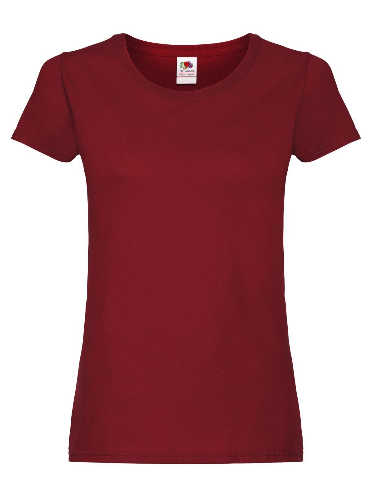 T-SHIRT LADIES ORIGINAL T - FRUIT OF THE LOOMRosso Mattone