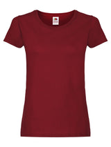 T-SHIRT LADIES ORIGINAL T - FRUIT OF THE LOOMRosso Mattone