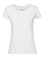 T-SHIRT LADIES ICONIC 195 T - FRUIT OF THE LOOMBianco