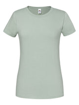 T-SHIRT LADIES ICONIC 195 T - FRUIT OF THE LOOMVerde Salvia