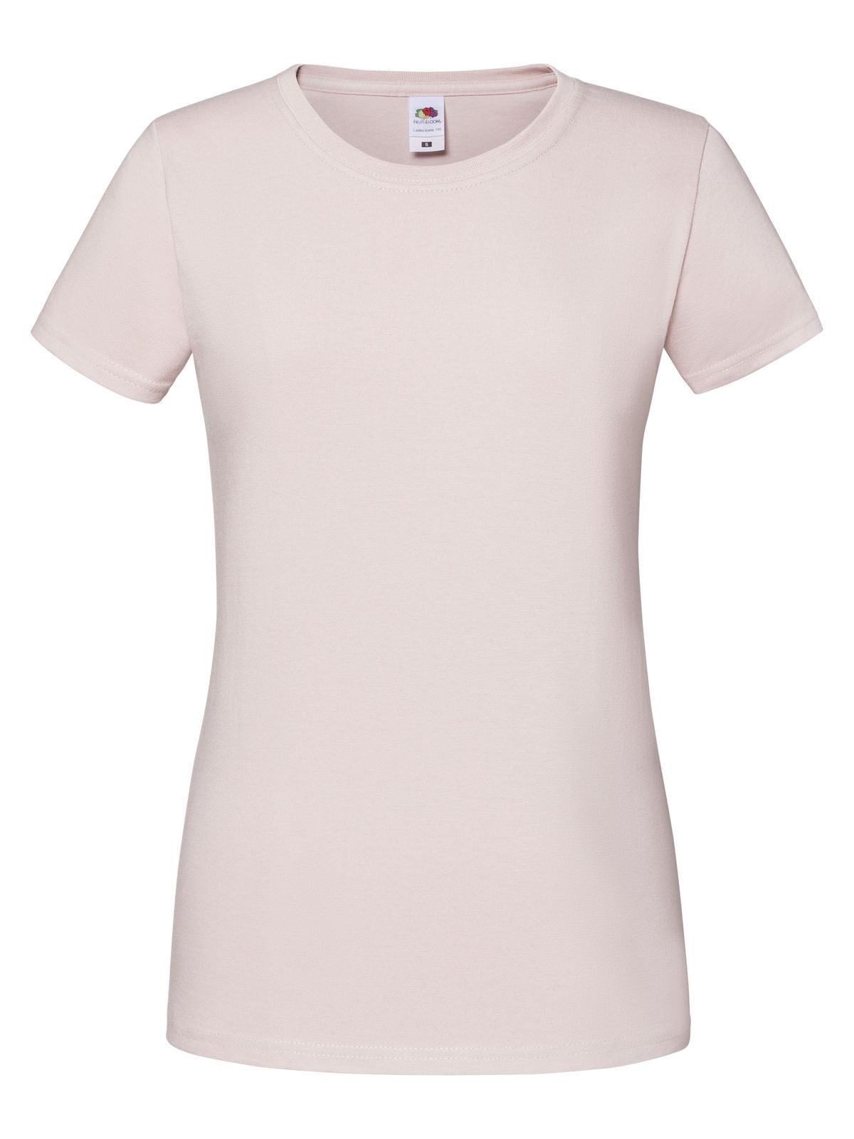 T-SHIRT LADIES ICONIC 195 T - FRUIT OF THE LOOMRosa Polvere