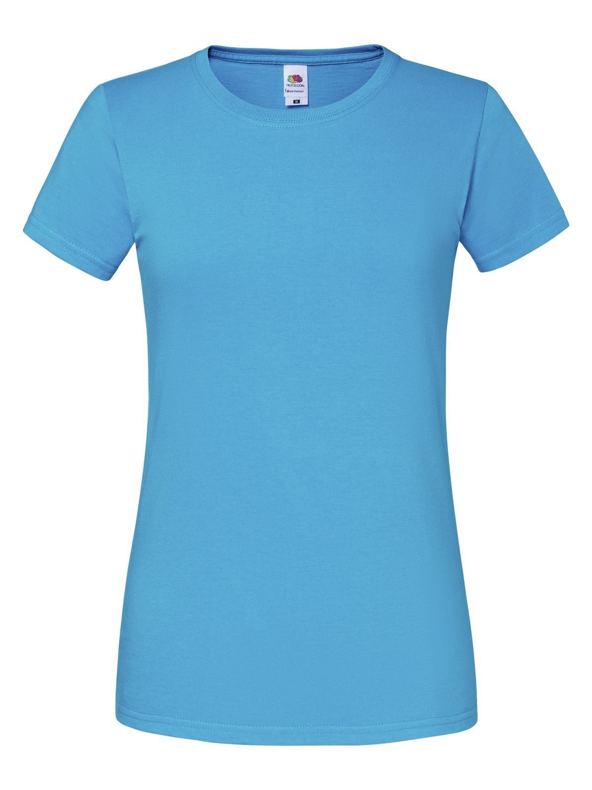T-SHIRT LADIES ICONIC 195 T - FRUIT OF THE LOOMAzzurro