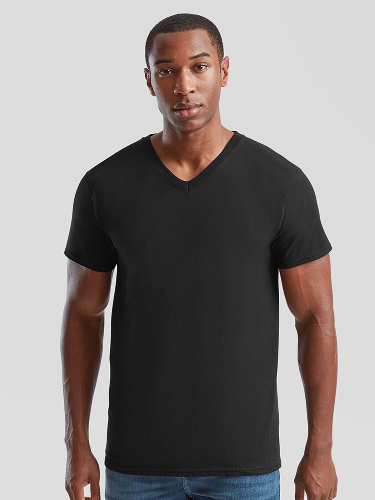 T-SHIRT ORIGINAL V-NECK T - FRUIT OF THE LOOM laterale
