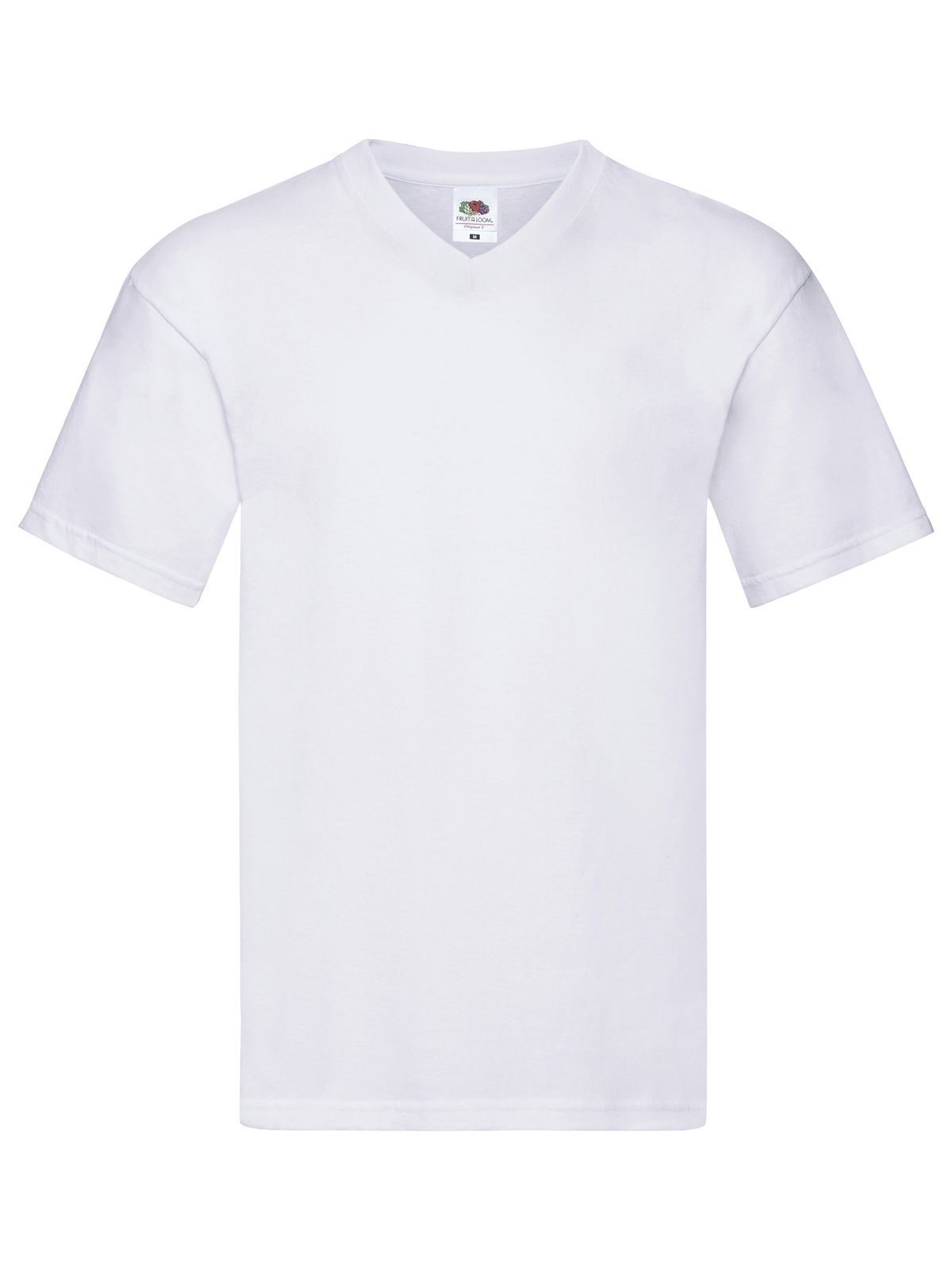 T-SHIRT ORIGINAL V-NECK T - FRUIT OF THE LOOMBianco