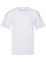T-SHIRT ORIGINAL V-NECK T - FRUIT OF THE LOOMBianco