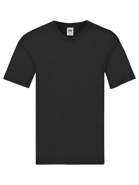 T-SHIRT ORIGINAL V-NECK T - FRUIT OF THE LOOMNero