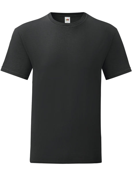 T-SHIRT ICONIC 150 T - FRUIT OF THE LOOMNero