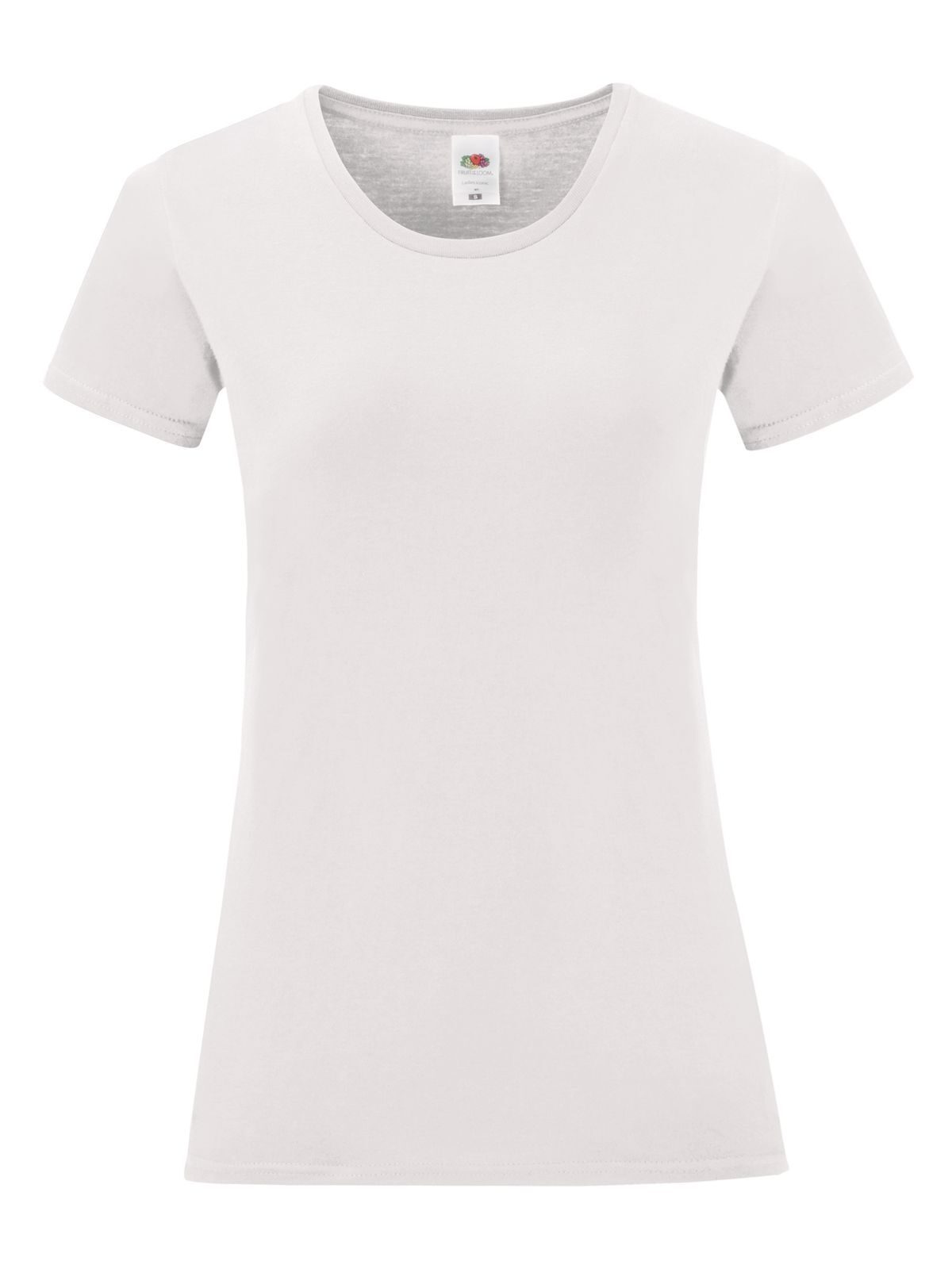 T-SHIRT LADIES ICONIC 150 T - FRUIT OF THE LOOMBianco