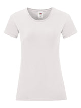 T-SHIRT LADIES ICONIC 150 T - FRUIT OF THE LOOMBianco