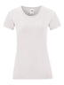 T-SHIRT LADIES ICONIC 150 T - FRUIT OF THE LOOMBianco