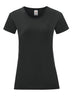 T-SHIRT LADIES ICONIC 150 T - FRUIT OF THE LOOMNero