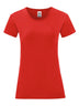 T-SHIRT LADIES ICONIC 150 T - FRUIT OF THE LOOMRosso
