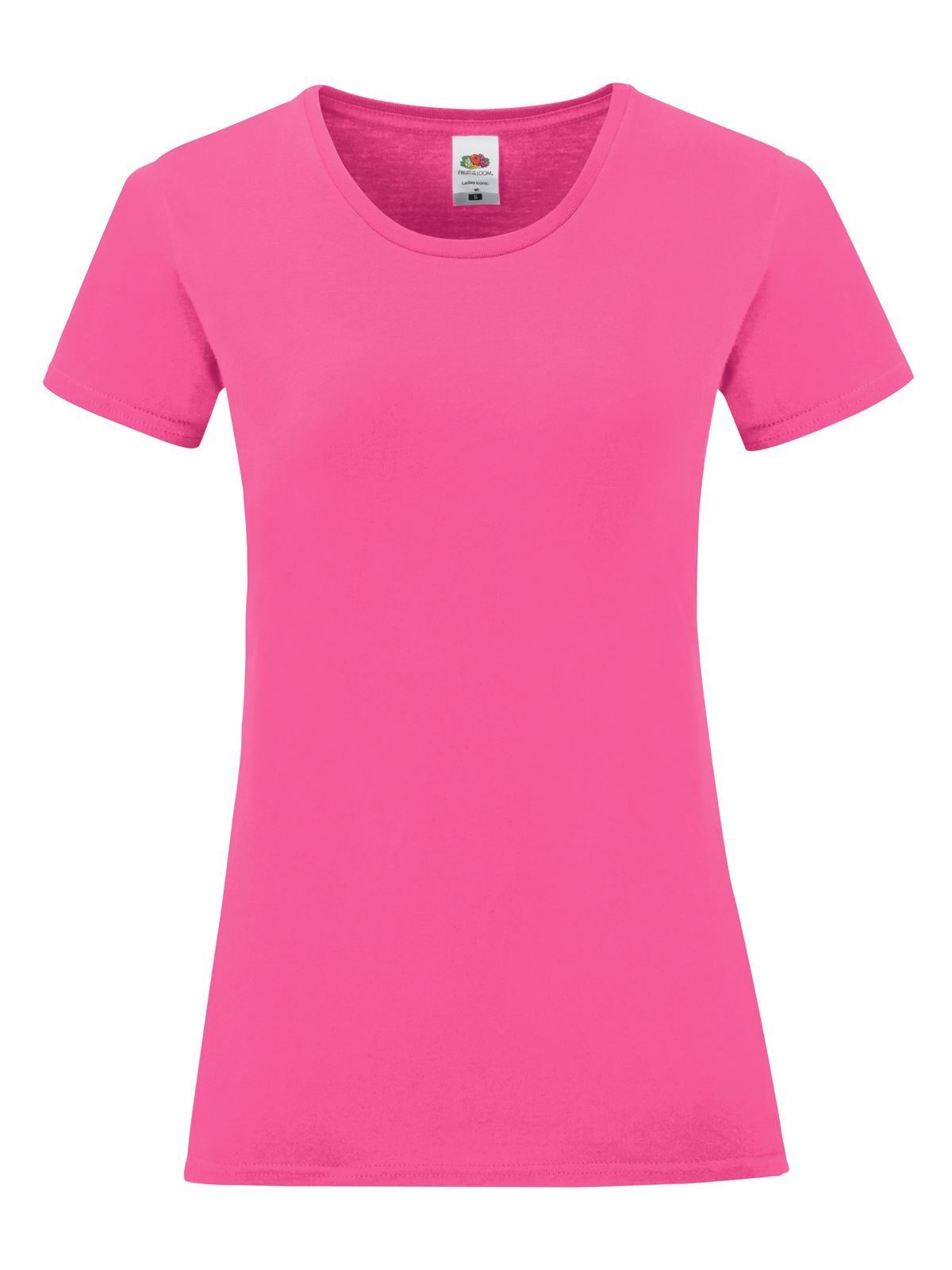 T-SHIRT LADIES ICONIC 150 T - FRUIT OF THE LOOMFucsia